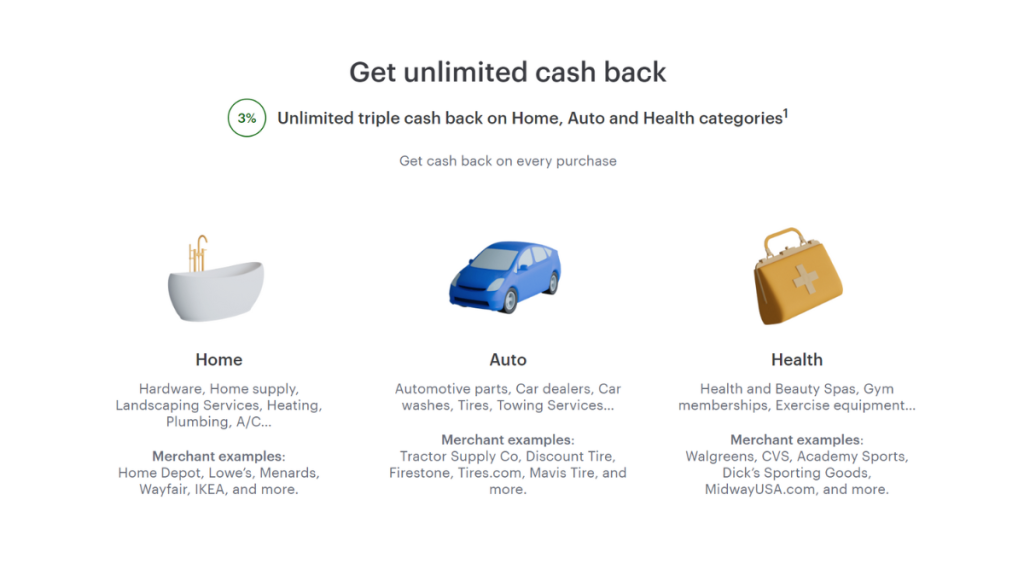 Upgrade Triple Cash Rewards Visa® benefits page