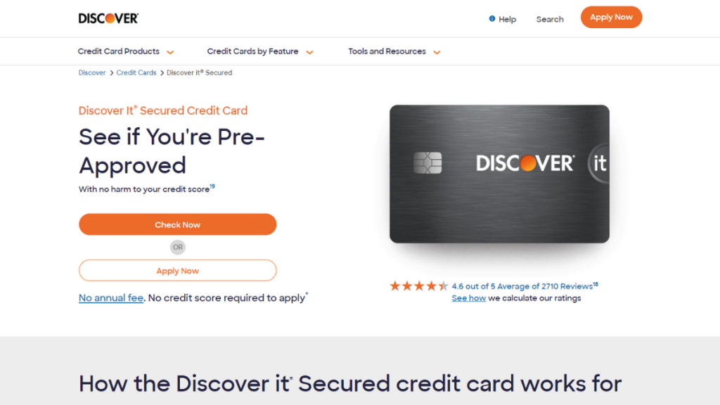 Discover It® Secured Credit Card