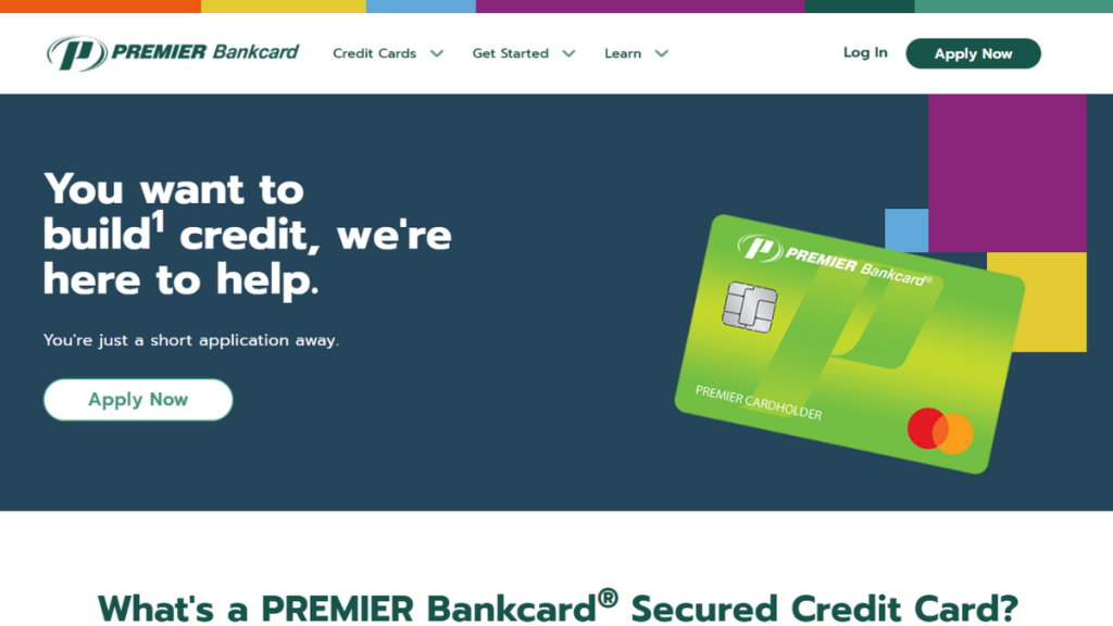 PREMIER Bankcard® Secured Credit Card